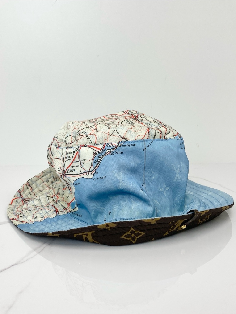 Louis Vuitton Map Print Hat